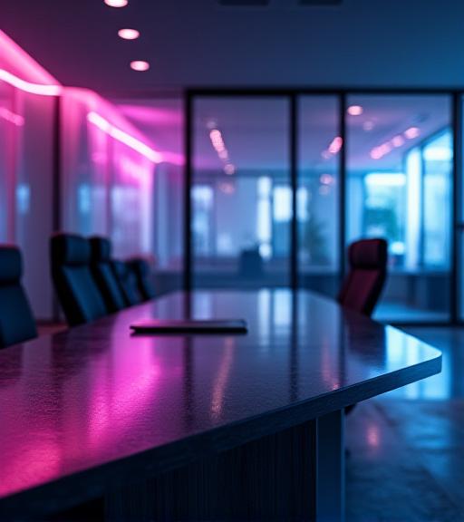 Modern secure office environment for financial consulting