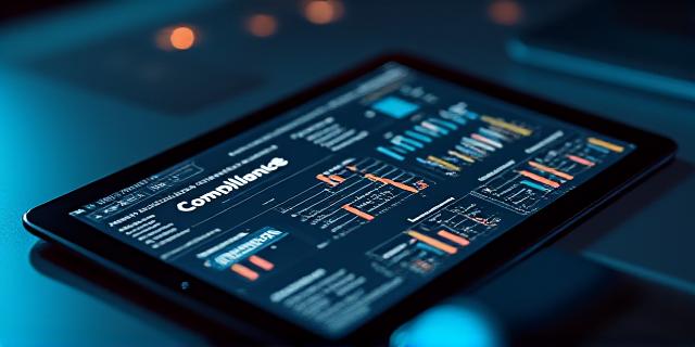 Detailed tax compliance paperwork and digital analysis tools